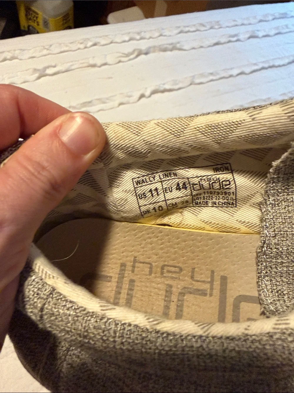 Hey Dude Wally Slip-On Shoes - Light Gray Knit
